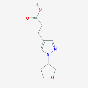 3-[1-(oxolan-3-yl)-1H-pyrazol-4-yl]propanoic acid