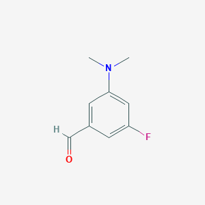 molecular formula C9H10FNO B1474713 3-(Dimethylamino)-5-fluorobenzaldehyde CAS No. 1289041-39-9