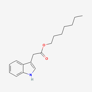 Heptyl 1h-indol-3-ylacetate