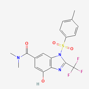 4-Hydroxy-N,N-dimethyl-1-tosyl-2-(trifluoromethyl)-1H-benzo[d]imidazole-6-carboxamide