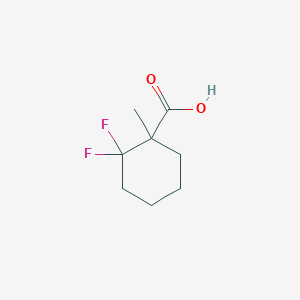 molecular formula C8H12F2O2 B1474728 2,2-Difluoro-1-methylcyclohexane-1-carboxylic acid CAS No. 1780960-26-0