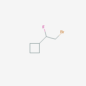 molecular formula C6H10BrF B1474729 (2-Bromo-1-fluoroethyl)cyclobutane CAS No. 1779941-63-7