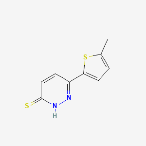 molecular formula C9H8N2S2 B1474744 6-(5-Methylthiophen-2-yl)pyridazine-3-thiol CAS No. 1700075-37-1