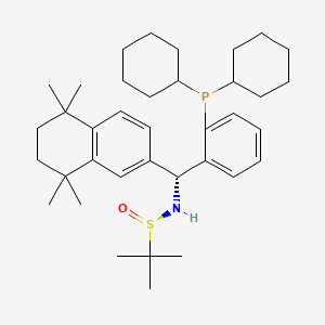 [S(R)]-N-[(R)-[2-(Dicyclohexylphosphino)phenyl](5,6,7,8-tetrahydro-5,5,8,8-tetramethyl-2-naphthalenyl)methyl]-2-methyl-2-propanesulfinamide