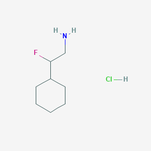 molecular formula C8H17ClFN B1474752 2-环己基-2-氟乙胺盐酸盐 CAS No. 1780906-96-8