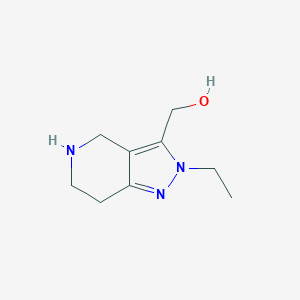 molecular formula C9H15N3O B1474753 (2-乙基-4,5,6,7-四氢-2H-吡唑并[4,3-c]吡啶-3-基)甲醇 CAS No. 1782437-03-9