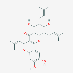 2,3,8,10-Tetrahydroxy-9,11-bis(3-methyl-2-buten-1-yl)-6-(2-methyl-1-propen-1-yl)-6H,7H-[1]benzopyrano[4,3-b][1]benzopyran-7-one