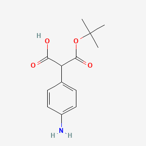 2-(4-(tert-butoxycarbonyl)phenyl)acetic acid;4-(Boc-amino)phenylacetic Acid