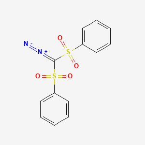 molecular formula C13H10N2O4S2 B14747597 Bis(phenylsulfonyl) diazomethane CAS No. 1886-74-4