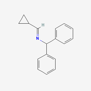 1-cyclopropyl-N-(diphenylmethyl)methanimine