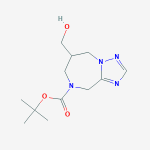 5-Hydroxymethyl-5,6-dihydro-4H,8H-1,3,3a,7-tetraaza-azulene-7-carboxylic acid tert-butyl ester