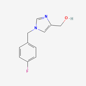 molecular formula C11H11FN2O B1474770 (1-(4-fluorobenzyl)-1H-imidazol-4-yl)methanol CAS No. 1699147-75-5