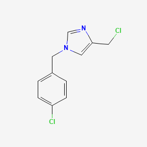 molecular formula C11H10Cl2N2 B1474782 1-(4-chlorobenzyl)-4-(chloromethyl)-1H-imidazole CAS No. 1690866-84-2