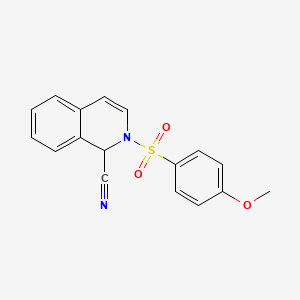 2-[(4-Methoxyphenyl)sulfonyl]-1,2-dihydroisoquinoline-1-carbonitrile