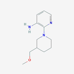 molecular formula C12H19N3O B1474783 2-(3-(Methoxymethyl)piperidin-1-yl)pyridin-3-amine CAS No. 1697283-36-5
