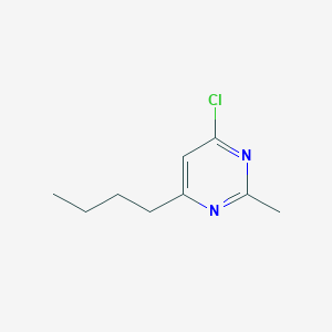 molecular formula C9H13ClN2 B1474785 4-丁基-6-氯-2-甲基嘧啶 CAS No. 1698819-13-4