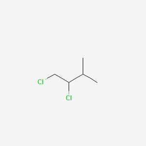 molecular formula C5H10Cl2 B14747856 1,2-Dichloro-3-methylbutane CAS No. 600-10-2