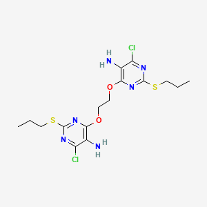 6,6'-(Ethane-1,2-diylbis(oxy))bis(4-chloro-2-(propylthio)pyrimidin-5-amine)