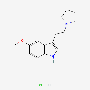 5-Methoxy-3-(2-pyrrolidinylethyl)indole hydrochloride