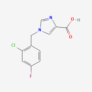 1-(2-chloro-4-fluorobenzyl)-1H-imidazole-4-carboxylic acid