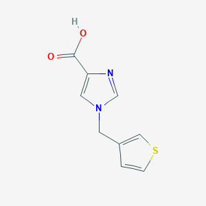 1-(thiophen-3-ylmethyl)-1H-imidazole-4-carboxylic acid