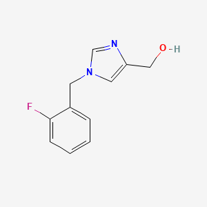 molecular formula C11H11FN2O B1474812 (1-(2-fluorobenzyl)-1H-imidazol-4-yl)methanol CAS No. 1699161-62-0