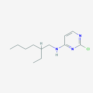 molecular formula C12H20ClN3 B1474817 2-chloro-N-(2-ethylhexyl)pyrimidin-4-amine CAS No. 1696973-60-0