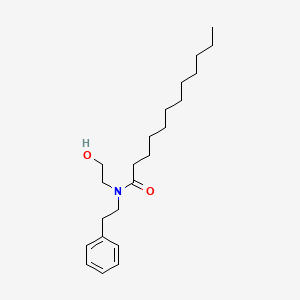 N-(2-hydroxyethyl)-N-(2-phenylethyl)dodecanamide