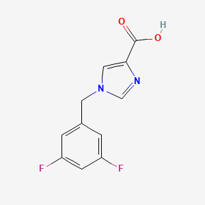 molecular formula C11H8F2N2O2 B1474821 1-(3,5-二氟苄基)-1H-咪唑-4-羧酸 CAS No. 1979400-43-5