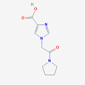 B1474823 1-(2-oxo-2-(pyrrolidin-1-yl)ethyl)-1H-imidazole-4-carboxylic acid CAS No. 1694786-52-1
