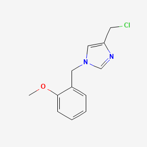 molecular formula C12H13ClN2O B1474824 4-(氯甲基)-1-(2-甲氧基苄基)-1H-咪唑 CAS No. 1697543-42-2