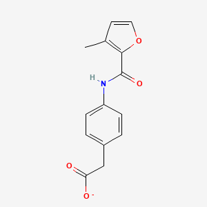 2-[4-[(3-Methylfuran-2-carbonyl)amino]phenyl]acetate