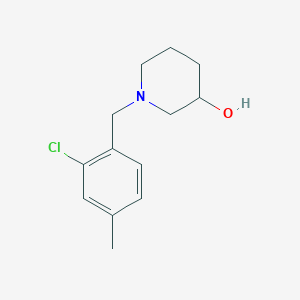 molecular formula C13H18ClNO B1474826 1-(2-Chloro-4-methylbenzyl)piperidin-3-ol CAS No. 1694976-36-7