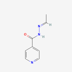 molecular formula C8H9N3O B14748265 Acetaldehyde isonicotinoyl hydrazone 