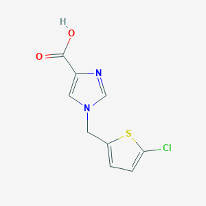 1-((5-chlorothiophen-2-yl)methyl)-1H-imidazole-4-carboxylic acid