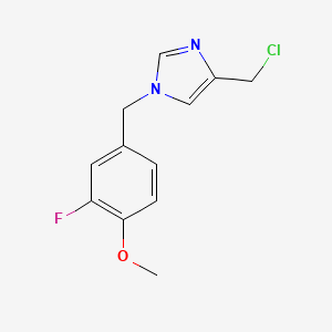 4-(chloromethyl)-1-(3-fluoro-4-methoxybenzyl)-1H-imidazole