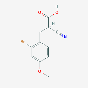 3-(2-Bromo-4-methoxyphenyl)-2-cyanopropanoic acid