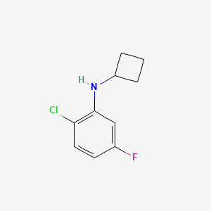 molecular formula C10H11ClFN B1474840 2-氯-N-环丁基-5-氟苯胺 CAS No. 1697148-47-2