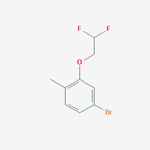 molecular formula C9H9BrF2O B1474842 4-Bromo-2-(2,2-difluoroethoxy)-1-methylbenzene CAS No. 1695149-71-3