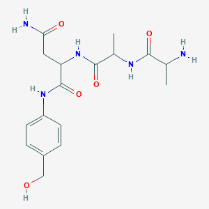 2-[2-(2-aminopropanoylamino)propanoylamino]-N-[4-(hydroxymethyl)phenyl]butanediamide