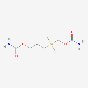 3-[Carbamoyloxymethyl(dimethyl)silyl]propyl carbamate