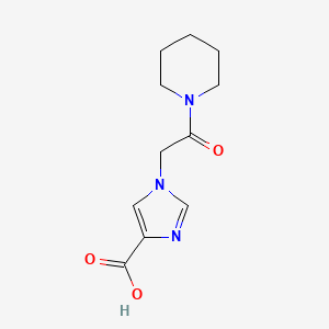 1-(2-oxo-2-(piperidin-1-yl)ethyl)-1H-imidazole-4-carboxylic acid