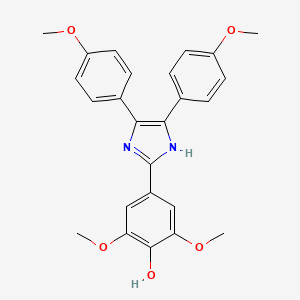 4-[4,5-bis(4-methoxyphenyl)-1H-imidazol-2-yl]-2,6-dimethoxyphenol