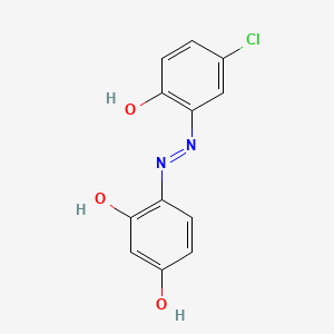 1,3-Benzenediol, 4-((5-chloro-2-hydroxyphenyl)azo)-