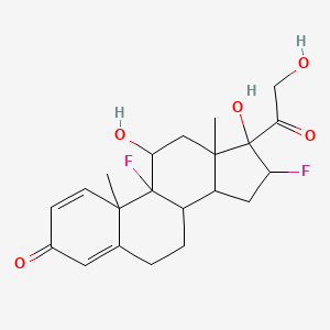 9,16-Difluoro-11,17-dihydroxy-17-(2-hydroxyacetyl)-10,13-dimethyl-6,7,8,11,12,14,15,16-octahydrocyclopenta[a]phenanthren-3-one