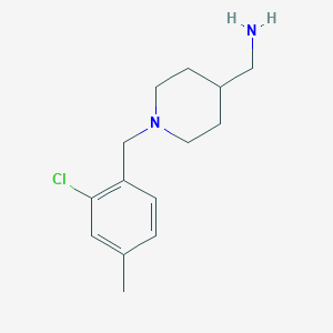 molecular formula C14H21ClN2 B1474863 (1-(2-氯-4-甲基苄基)哌啶-4-基)甲胺 CAS No. 1968252-31-4