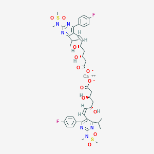 molecular formula C44H54CaF2N6O12S2 B14748633 calcium;(Z,3R,5S)-7-[4-(4-fluorophenyl)-2-[methyl(methylsulfonyl)amino]-6-propan-2-ylpyrimidin-5-yl]-3,5-dihydroxyhept-6-enoate 