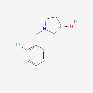 molecular formula C12H16ClNO B1474865 1-(2-Chloro-4-methylbenzyl)pyrrolidin-3-ol CAS No. 1693898-15-5