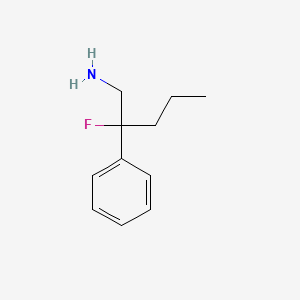 molecular formula C11H16FN B1474872 2-Fluoro-2-phenylpentan-1-amine CAS No. 1564751-71-8