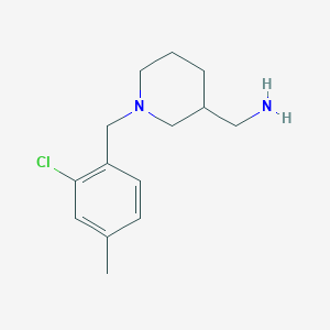 (1-(2-Chloro-4-methylbenzyl)piperidin-3-yl)methanamine